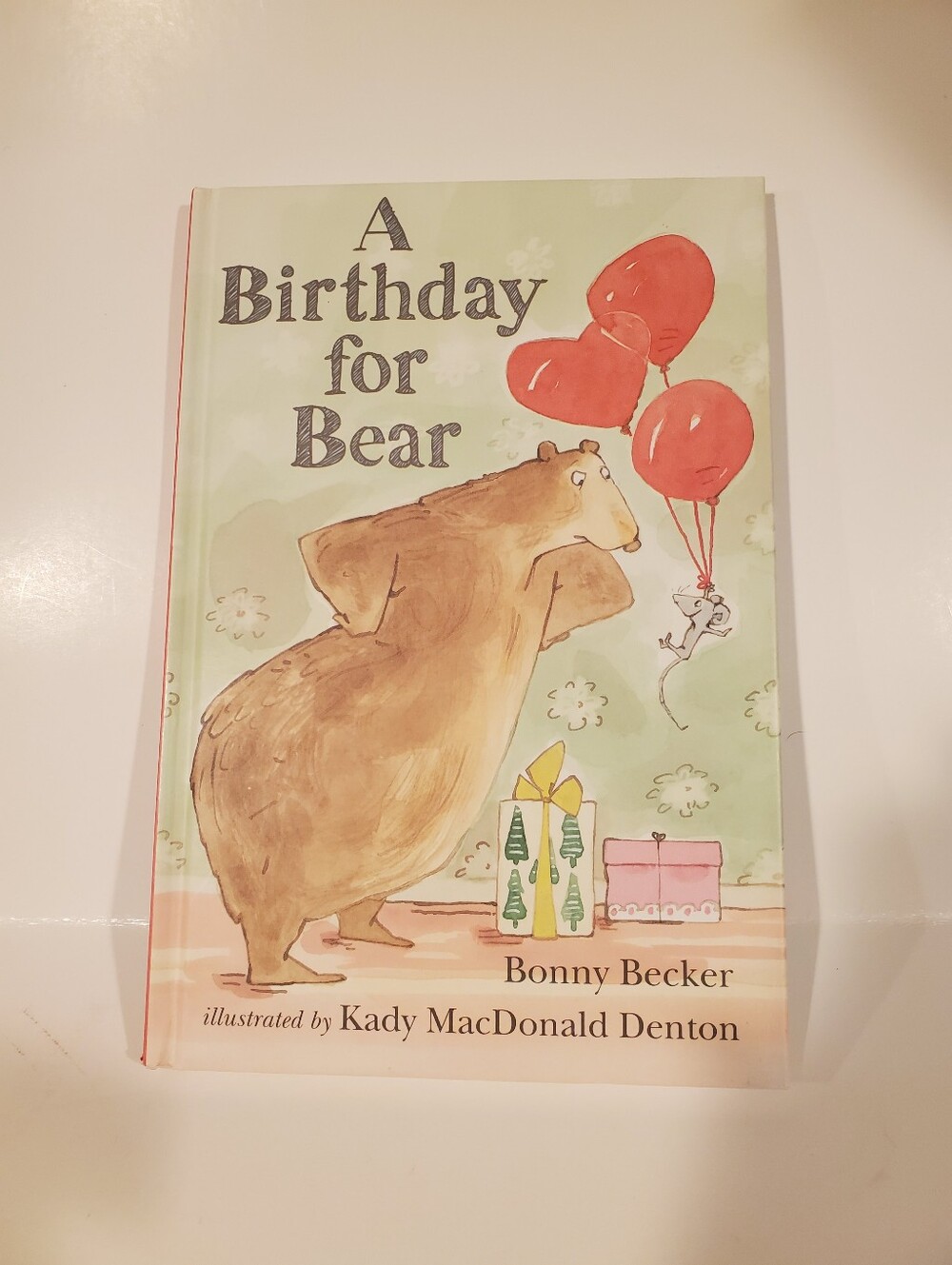 A Birthday for Bear by Bonny Becker -hard Cover Preowned